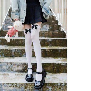 Kidcore Anime Lolita Baby Doll over the knee socks NEW in package